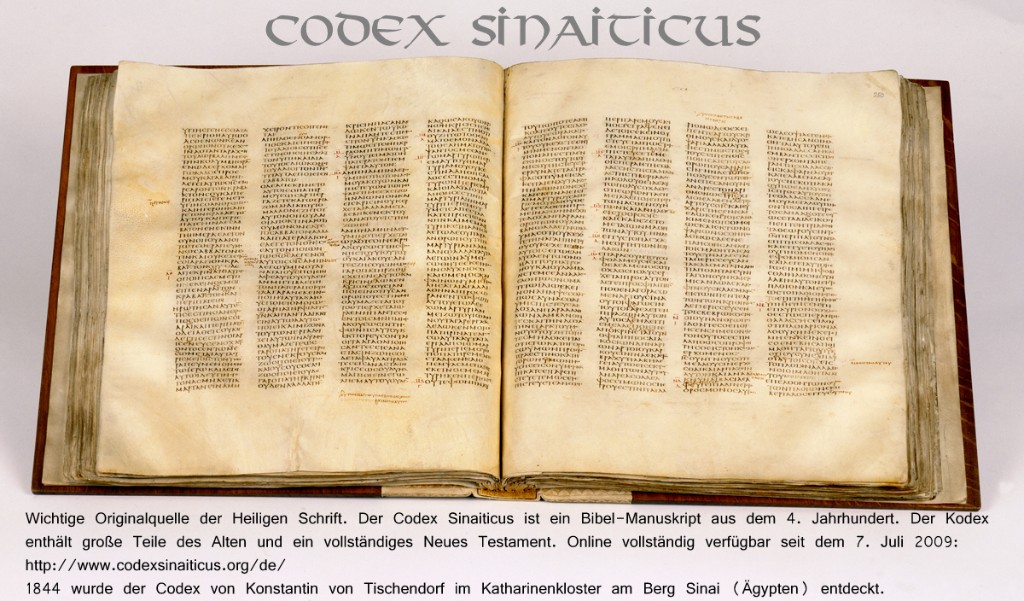 Codex Sinaiticus, 4. Jh.